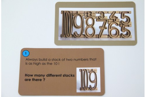 Task cards for Tower numbers (english)