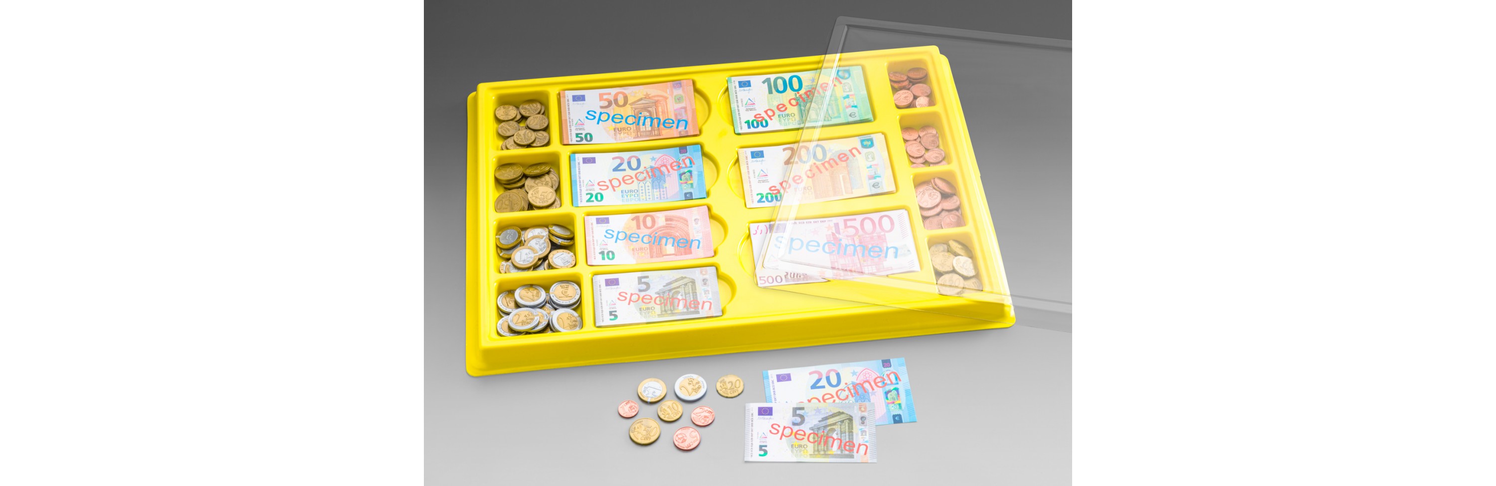 Wissner® aktiv lernen - Geldkassette 130 Scheine + 160 Münzen RE-Plastic®