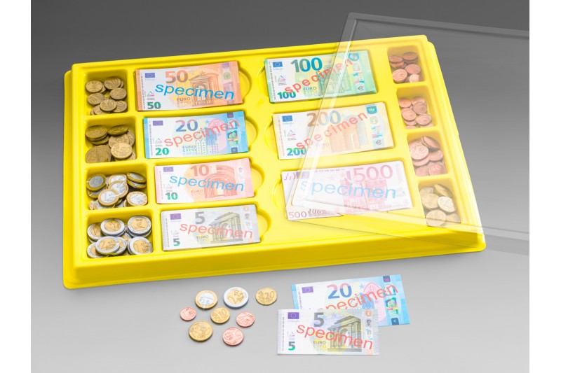 Wissner® active learning - Euro - Cash Box 130 bank notes + 160 coins RE-Plastic®