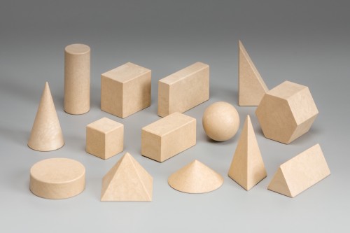 Wissner® aktiv lernen - Geometriekörpersatz (14 Stück) RE-Wood®
