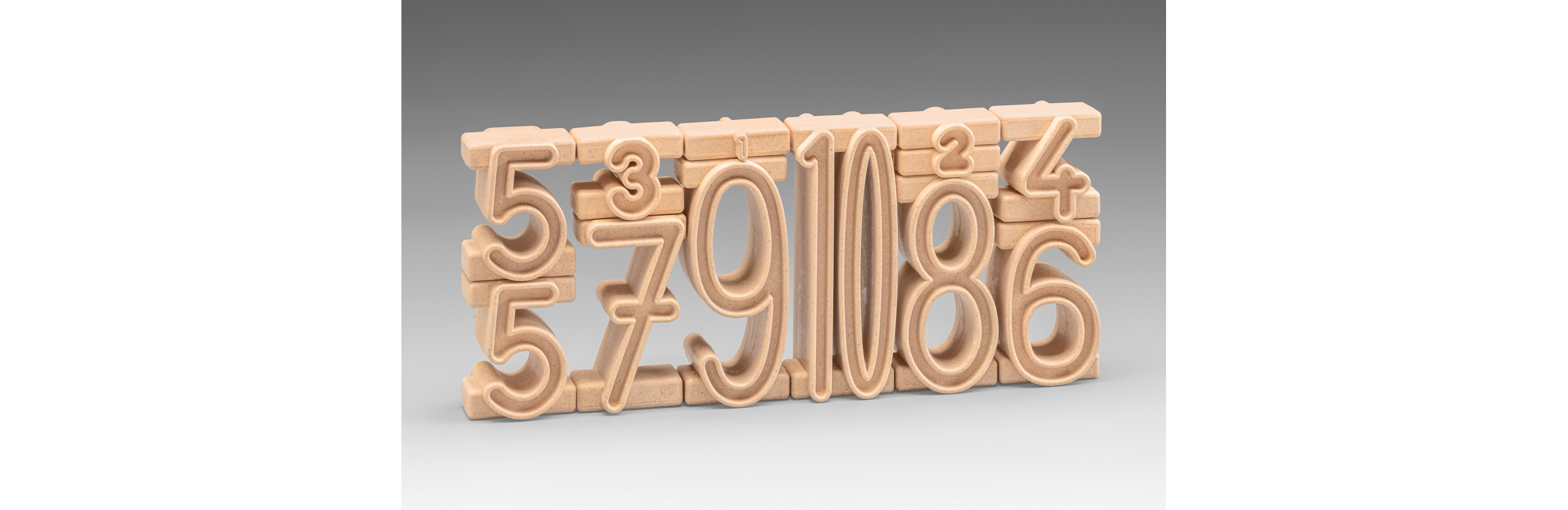 Wissner® aktiv lernen - Stapelzahlen 100er Zahlenraum (34 Stück) RE-Wood®