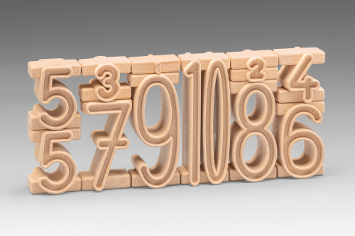 Wissner® aktiv lernen - Stapelzahlen 100er Zahlenraum (34 Stück) RE-Wood®
