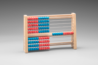 Wissner® active learning - Abacus with 100 balls red / blue RE-Wood®