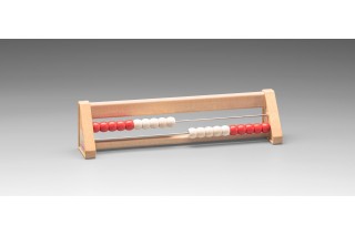 Abacus with 20 balls. red / white