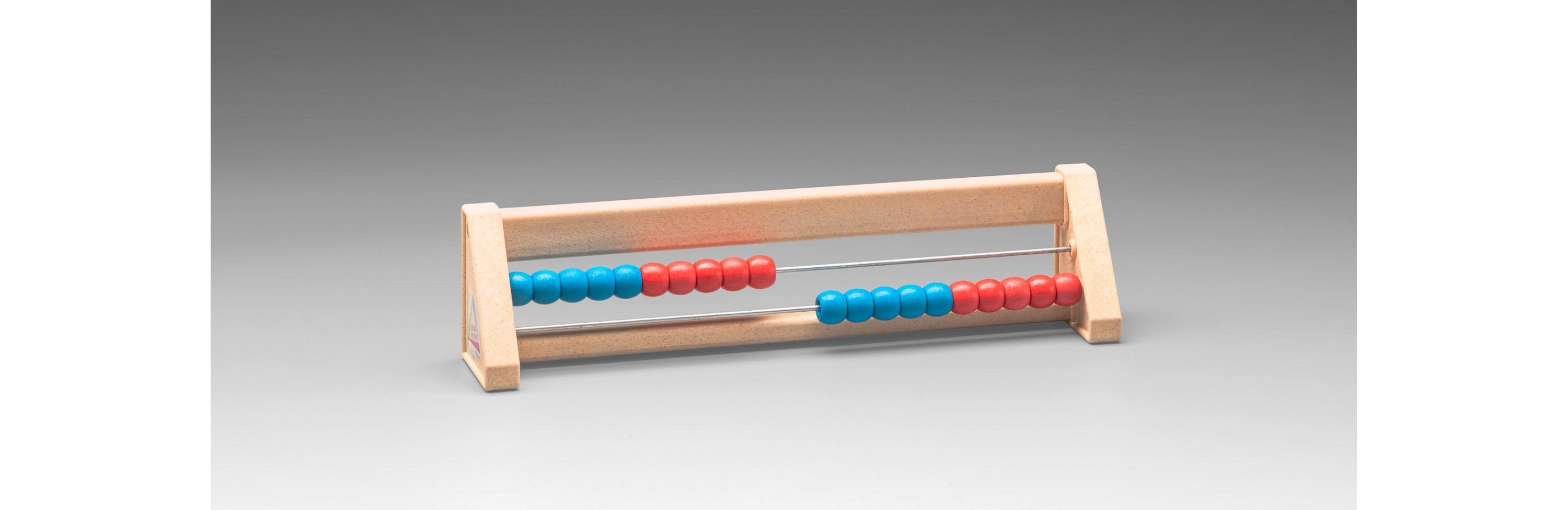 Wissner® active learning - Abacus with 20 balls red / blue RE-Wood®