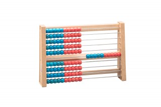 Abacus. with 100 balls. / blue