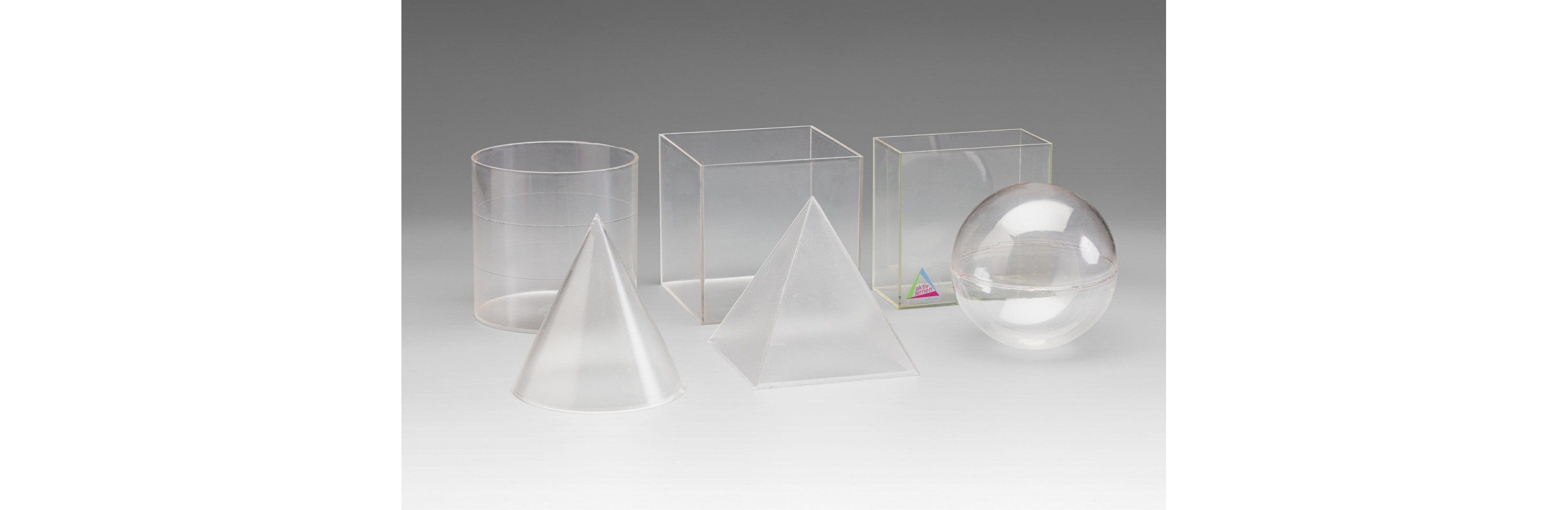 Wissner® active learning - Geometrical Shape Set transparent (6 pcs) RE-Plastic®