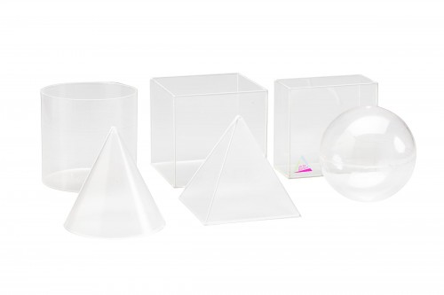 Geometrical Shape Set transparent (6 pcs) RE-Plastic®