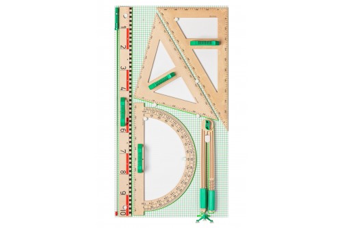 Wissner® active learning - RE-Wood® Drawing Set, 6 pieces