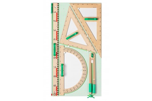 Wissner® active learning - magnetic RE-Wood® Drawing Set, 6 pieces
