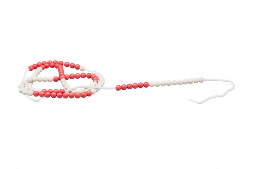 Arithmetic Bead String red/white with 100 balls RE-Plastic®