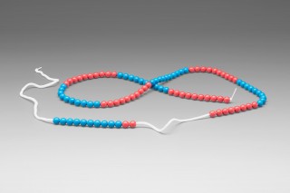 Arithmetic Bead String. red/blue with 100 balls