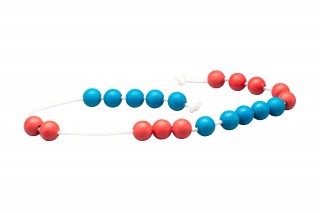 Jumbo Arithmetic Bead String red/blue with 20 balls RE-Wood®