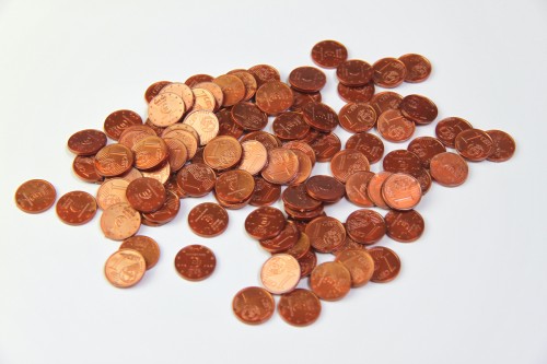 Wissner® active learning - 1 Euro - Cent (100 pcs) RE-Plastic®