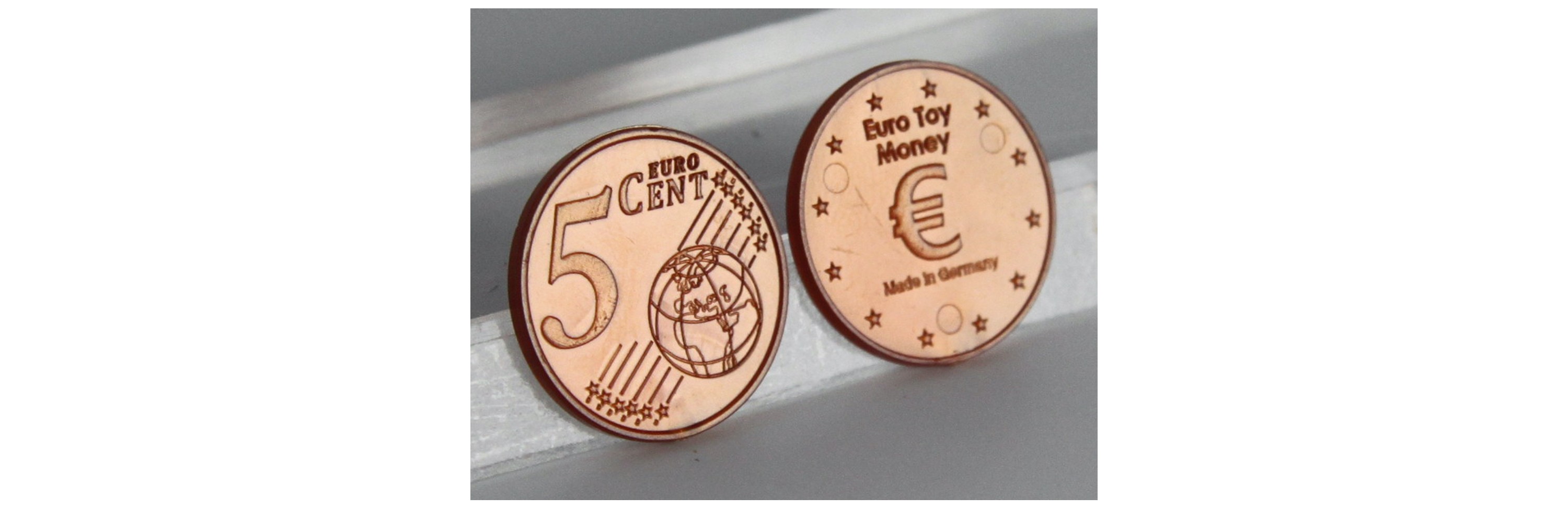 Wissner® aktiv lernen - 5 Euro-Cent (100 Stück) RE-Plastic®