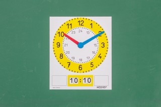 Clock for chalkboard magnetic
