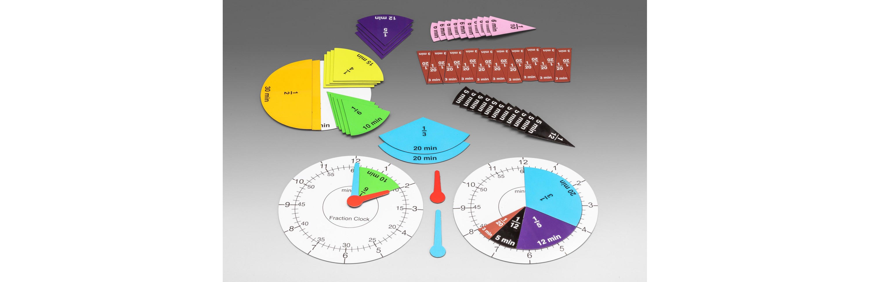 Wissner® aktiv lernen - Bruchrechenuhr magnetisch (Fraction Clock)