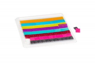 Wissner® active learning - Fraction Set linear in 9 colours (51 pcs) RE-Plastic®