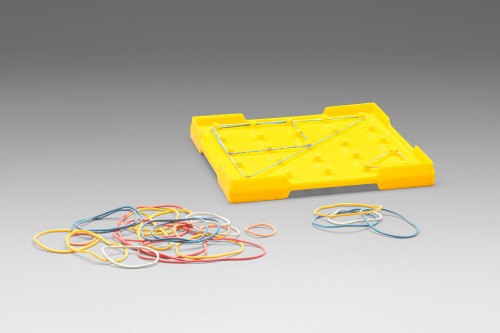 Wissner® active learning - Geoboard small double sided yellow RE-Plastic®