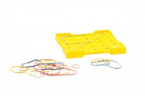 Geometriebrett klein doppelseitig gelb RE-Plastic®