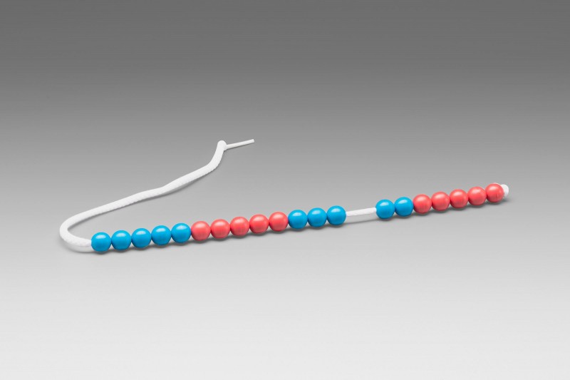 20 Arithmetic bead string. red/blue
