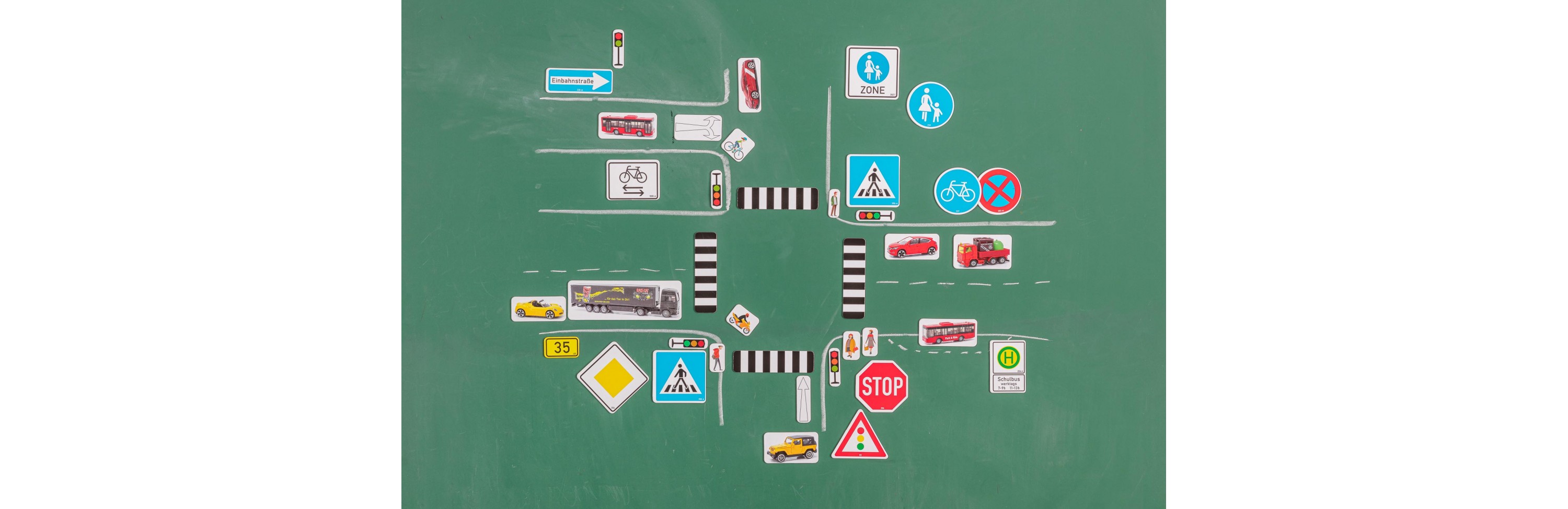 Wissner® active learning - Traffic signs. additional set. magnetic (124 pcs) MAG-Pap°