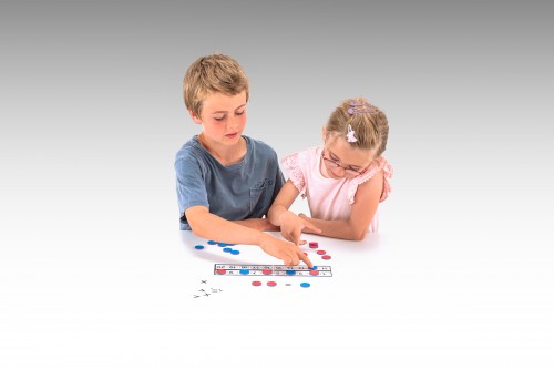 Wissner® active learning - Counting Board with counting chips and arithmetic signs RE-Plastic®