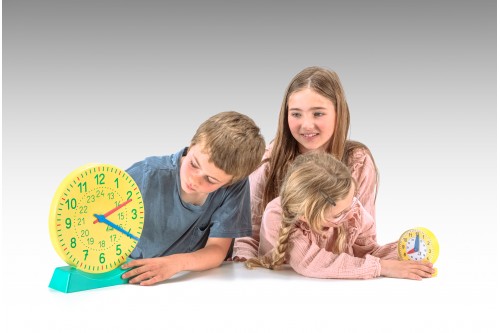 Wissner® active learning - Big Teaching Clock with stand RE-Plastic®