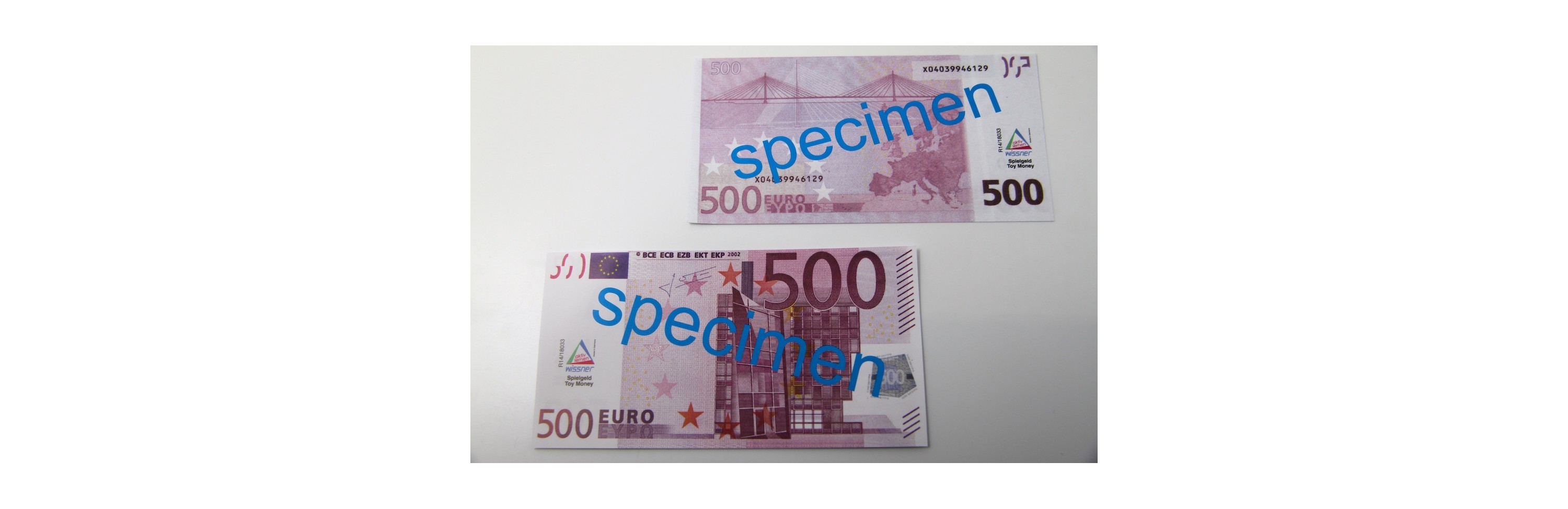 Wissner® active learning - 500 Euro - notes (100 pcs)