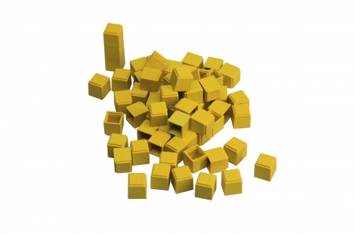 Einerwürfe 100 Stück  Stück (gelb) RE-Plastic®