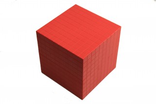 Thousand Cube 1 pcs (red) RE-Plastic®