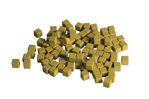 Dienes Einerwürfel. gelb (100 Stück) RE-Wood®