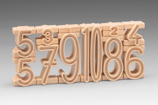 Wissner® aktiv lernen - Stapelzahlen 500er Zahlenraum (170 Stück) RE-Wood®