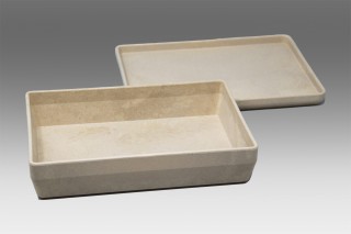 RE-Wood® Box with lid. natural colours