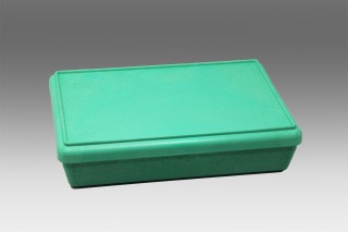 RE-Wood® Box with lid. green
