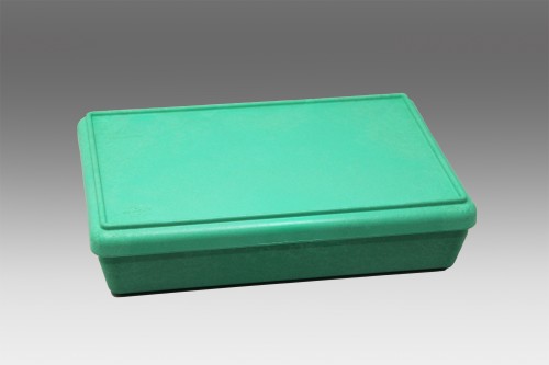 RE-Wood® Box mit Deckel grün