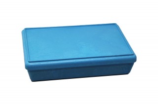 RE-Wood® Box with lid. blue