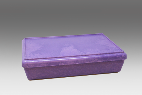 RE-Wood® Box mit Deckel lila
