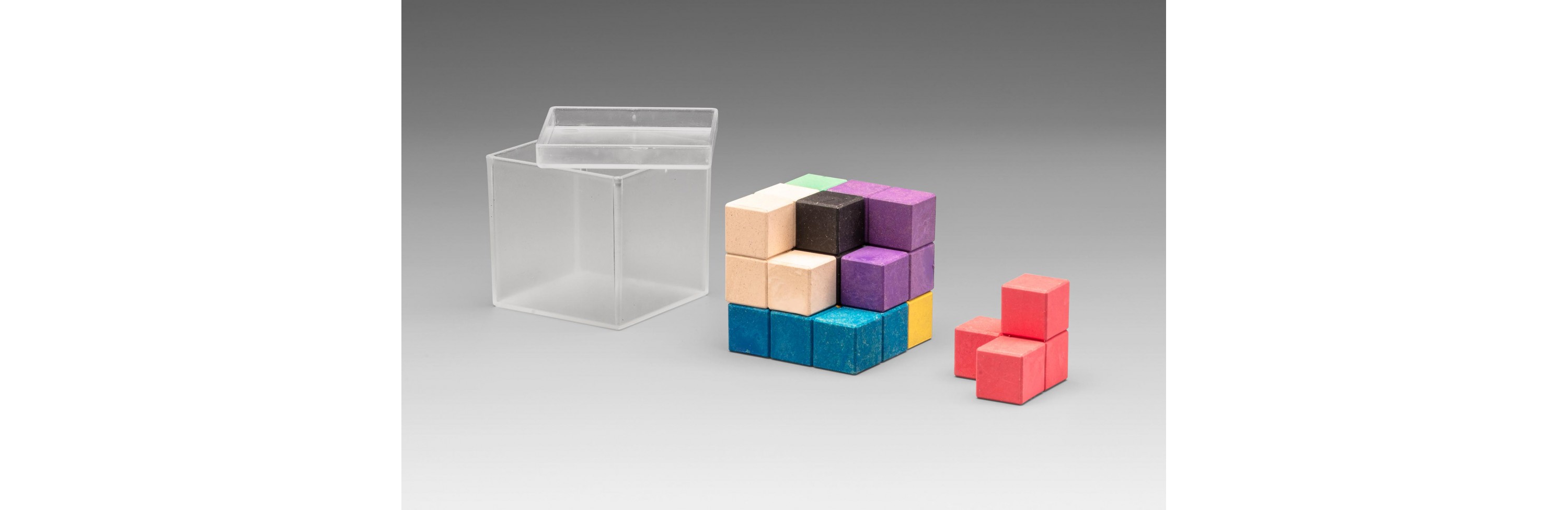 Wissner® active learning - Soma-Cube in 7 colours RE-Wood®