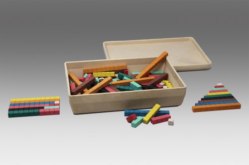 Counting Rods in 10 colours (126 pcs) RE-Wood®