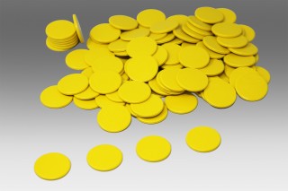 Spielchips. gelb (100 Stück)