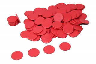 Spielchips. rot (100 Stück)