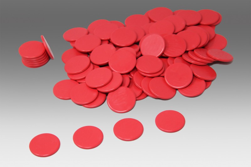 Spielchips. rot (100 Stück)