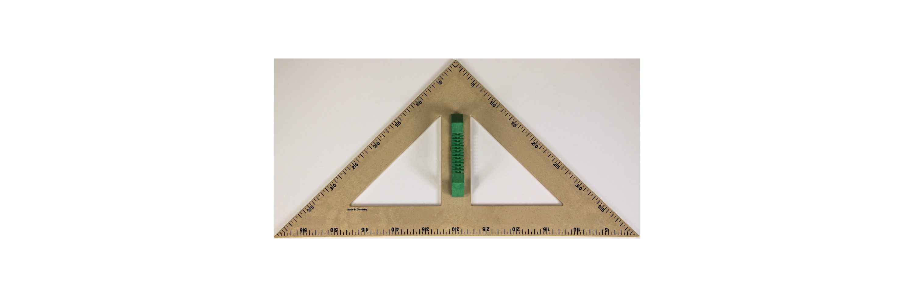 Wissner® active learning - magnetic RE-Wood® Set Square 45° 60 cm RE-Plastic®