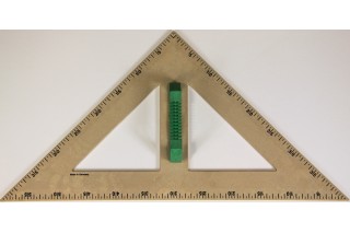 Wissner® aktiv lernen - Rechter Winkel 45° 60 cm magnetisch RE-Plastic® RE-Wood®