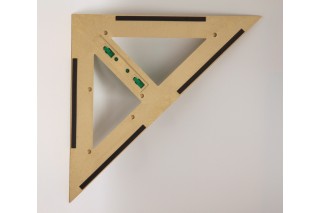 Rechter Winkel 45° 60 cm magnetisch RE-Plastic® RE-Wood®