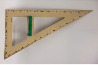 magnetic RE-Wood® Set Square 60° 60 cm