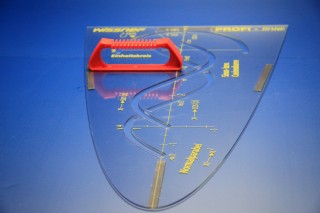 Parabelschablone PROFI-linie 50 cm magnetisch