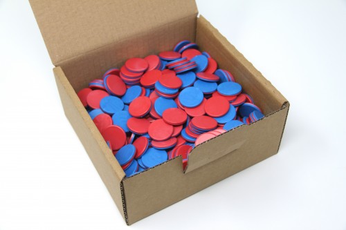 Wissner® active learning - Counting chips red/blue (400 pcs) RE-Plastic®
