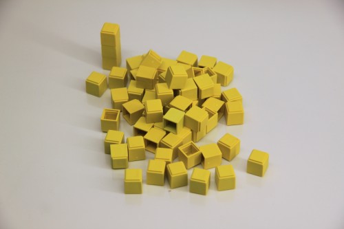 Wissner® aktiv lernen - Einerwürfe 100 Stück (gelb) RE-Plastic®
